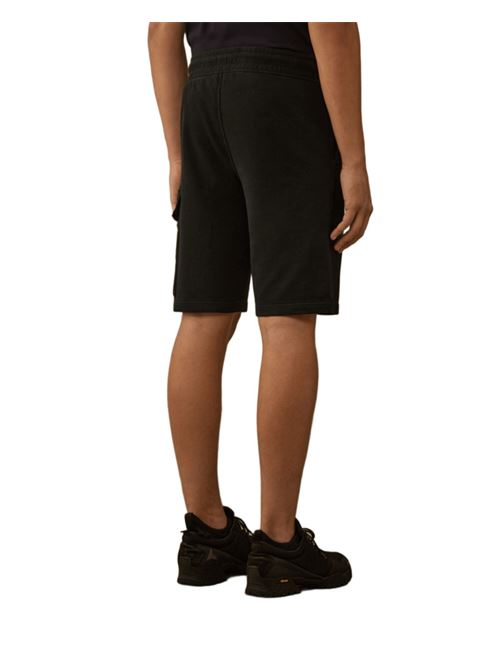 LIGHT FLEECE CARGO LENS SWEATSHORTS C.P. COMPANY | SB704A002246G999